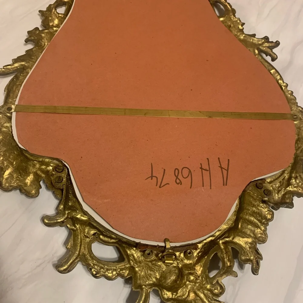 🔥💕WOW Very large vintage mirror in Victorian brass🔥RARE - Picture 8 of 16